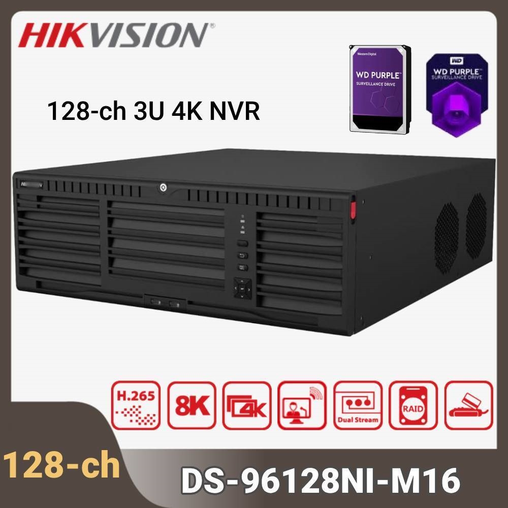 Hikvision NVR de 128 Canales 3U 4K