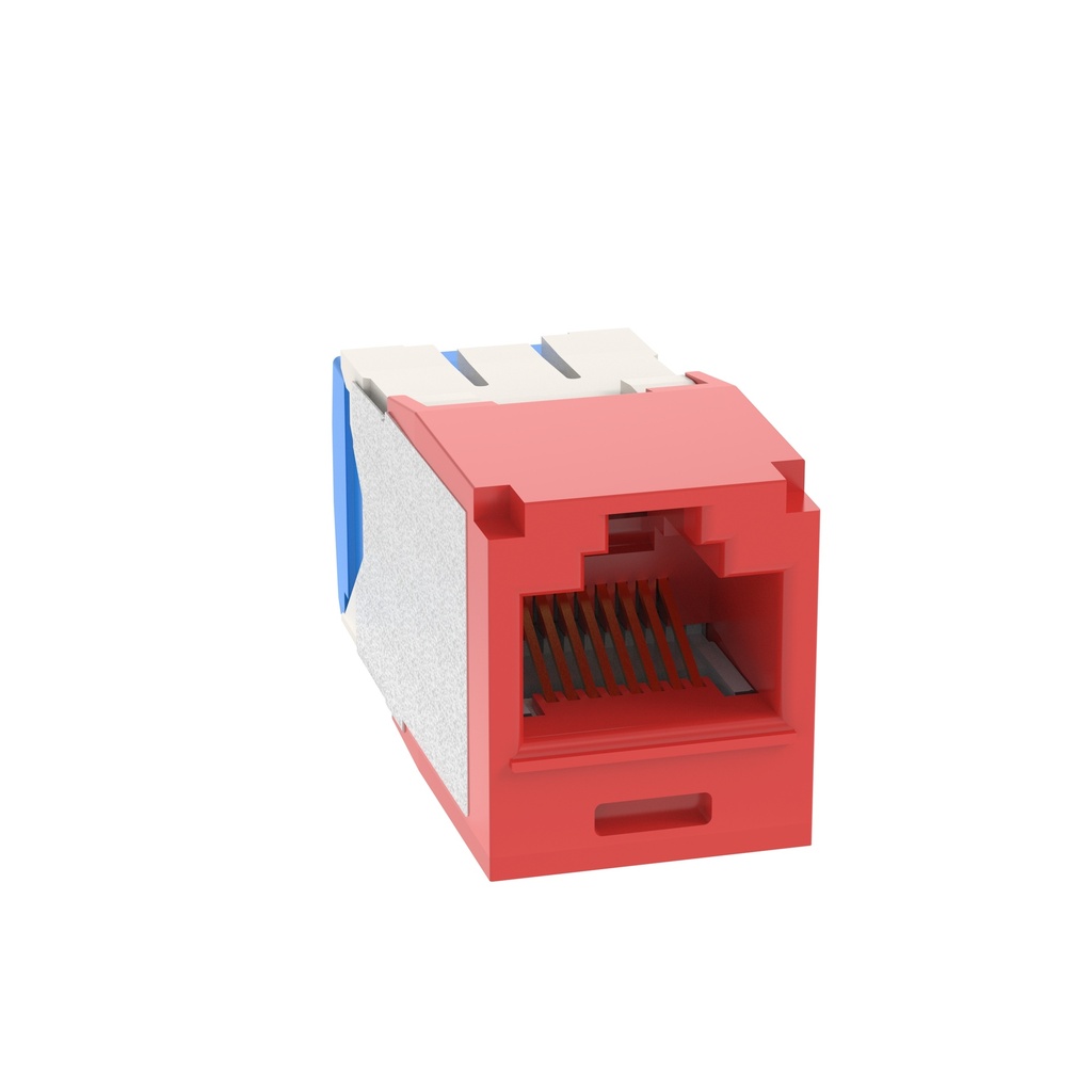 Panduit Mini-Com Jack Modular UTP RJ45 Cat6 TG Rojo