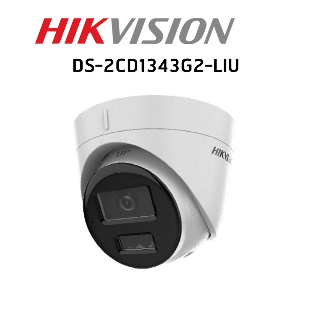 Hikvision Turret 4Mpx Dual Light con Micrófono IP67 H.265+ y Micro SD 512GB