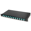 Getek Panel de Distribucion de Fibra FDP de 6 Puertos Duplex LC/UPC MM OM3 con Pigtail Incluido/ 23128-028-1