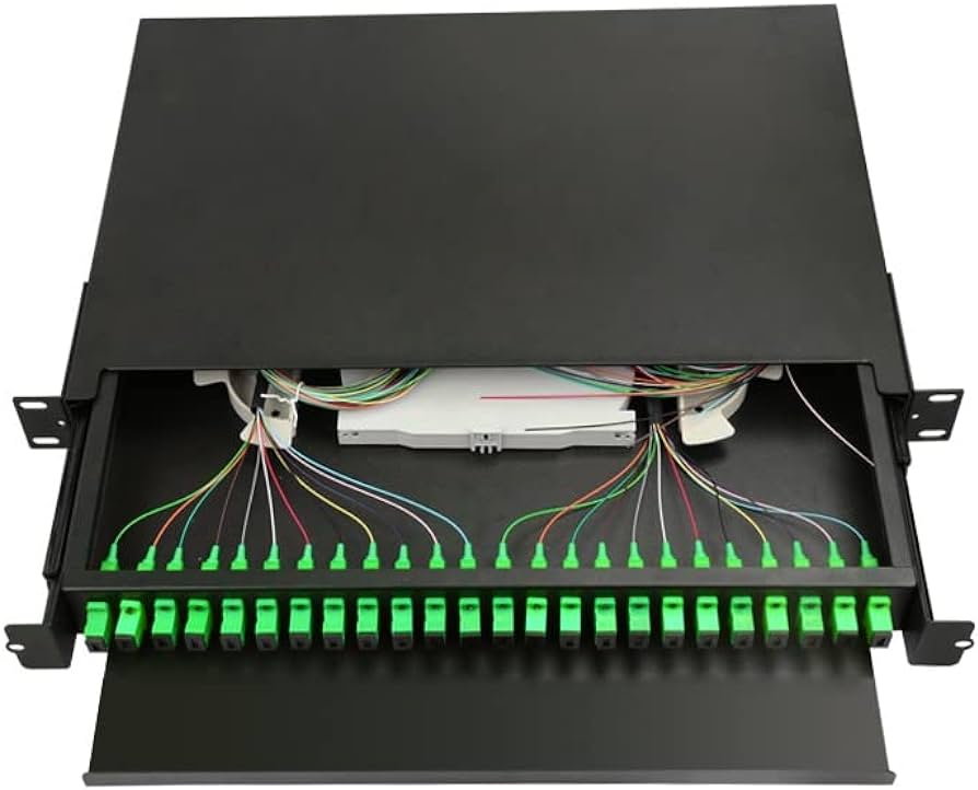 Getek Panel de Distribucion de Fibra FDP de 24 Puertos Simplex SC/APC SM con Pigtail Incluido/ 23128-028-6