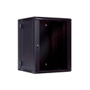 Gabinete de Red 15U Abatible (600mm x 550mm), Negro, Desarmado