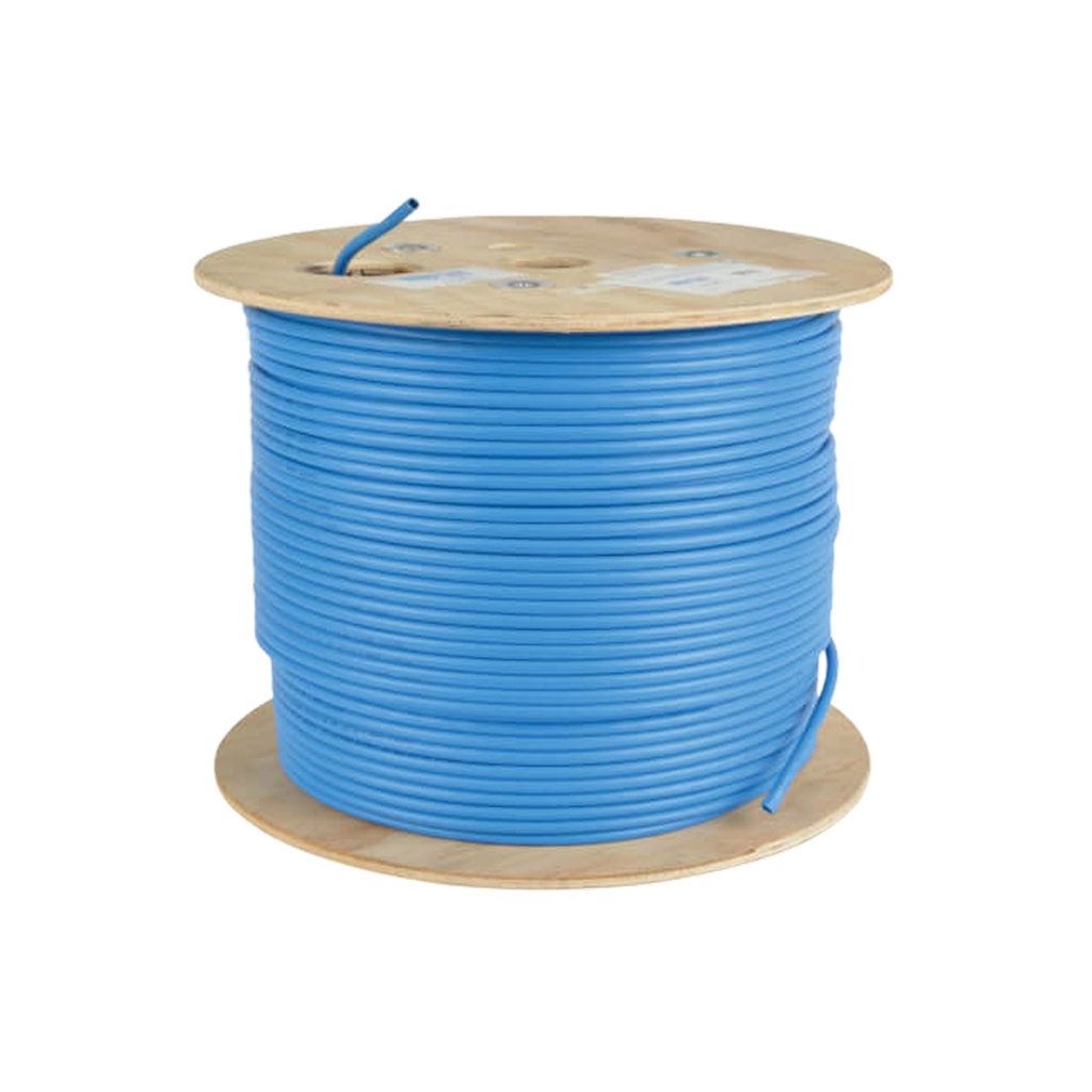 Linkbasic Cable Sólido UTP Cat 5E / PVC Azul/ 1000 pies