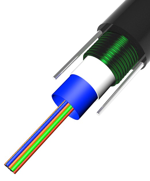 Getek Fibra Optica GYXTW, 12 hilos, ITU G.652D, singlemode OS2 9/125, OD: 8.0mm, PE jacket./ Venta multiplo y minimo 100 metros/20302-028-3
