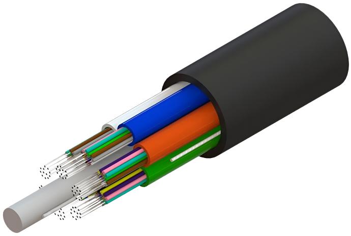 GETEK Fibra Optica de Indoor / Outdoor GJFJH 12 Hilos MM 50/125 OM3-300/ Aramid yarn; OD: 6.0mm, LSZH Jacket/Venta Multiplo y Minimo 50 Metros/ 20206-028-1