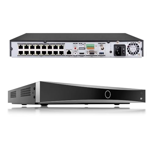 Hikvision NVR de 16 Canales 1U, 16 Puertos PoE AcuSense 4K