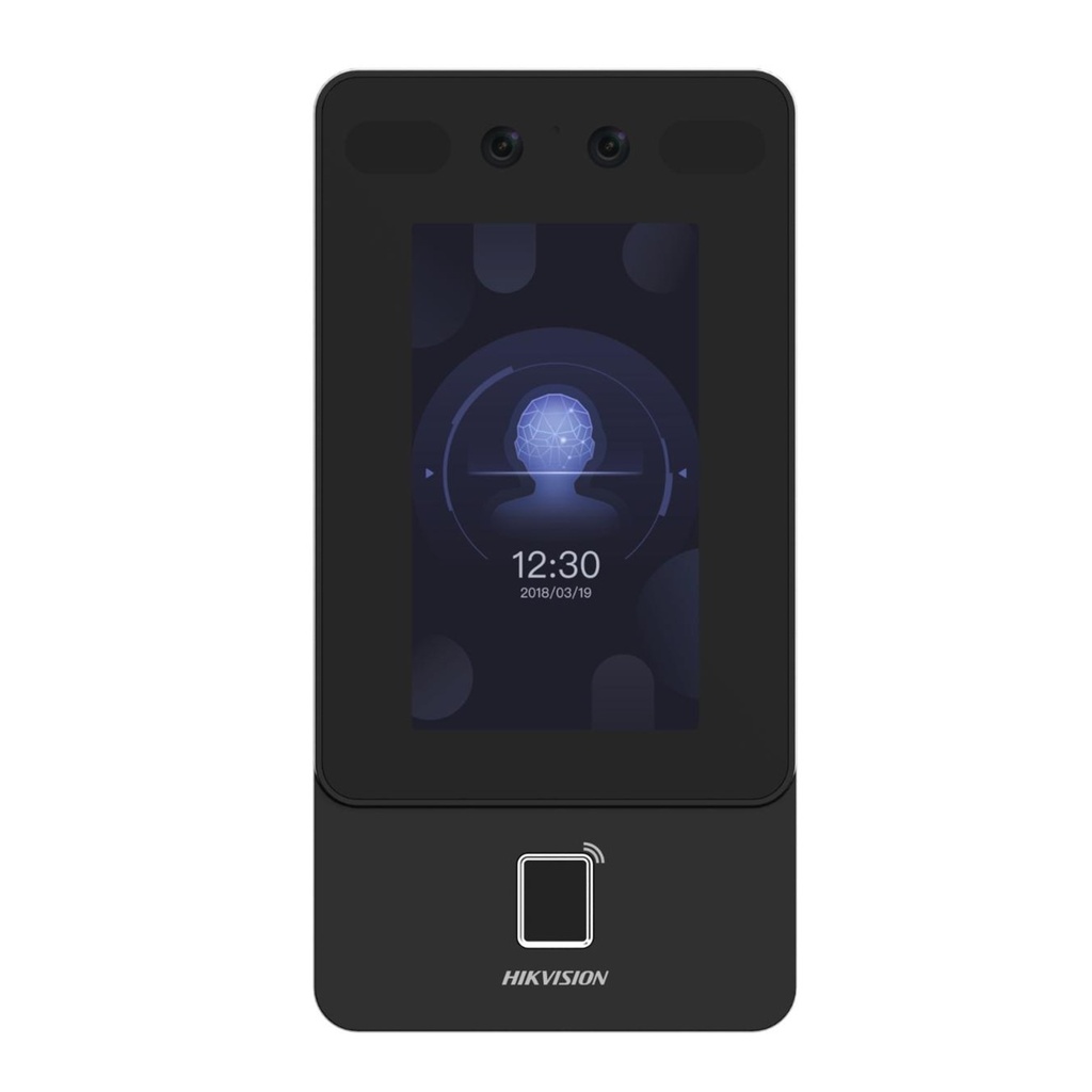Hikvision Terminal de Reconocimiento Facial 2mp/ Uso Exterior IP65/ 1500 Rostros/ WiFi/ PoE/ EM Frecuencia
