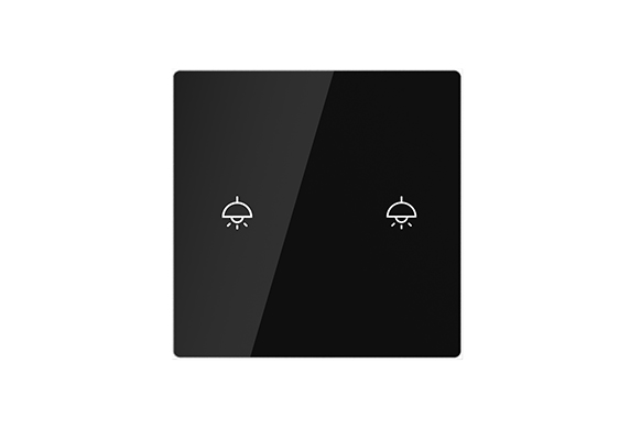 Lifesmart Nature Interruptor de 3 Toques/ Blanco de Cristal Negro