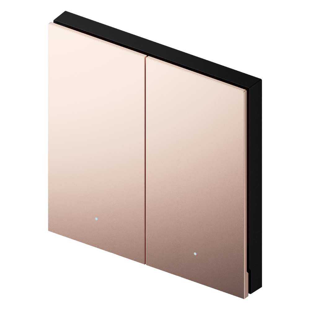 Lifesmart Interruptor Blend Pro Metalico de 2 Luces/ Color Dorado