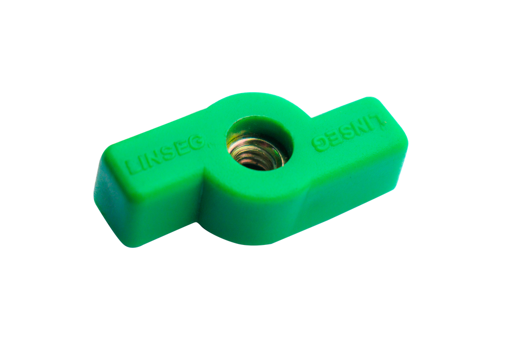 Linseg Perilla Plastica 1/4 Tipo T Mariposa Verde