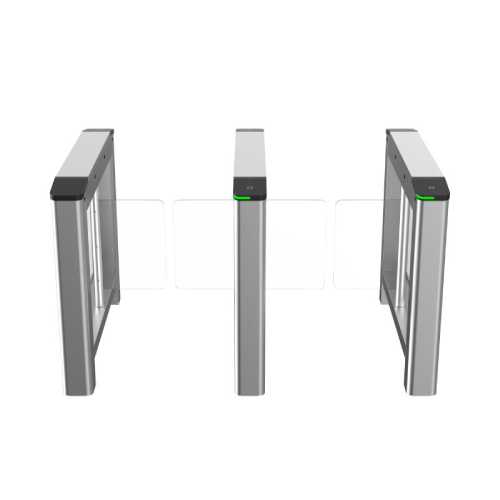 Hikvision Torniquete de Paso de Aletas Acrilicas (Izquiera y Derecha)/ Doble Carril