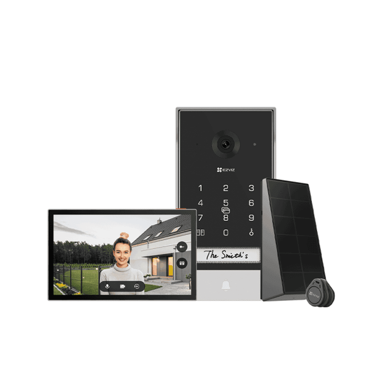 Ezviz Kit de Videoportero Inteligente Pantalla de 7 Pilgadas WiFi con Panel Solar