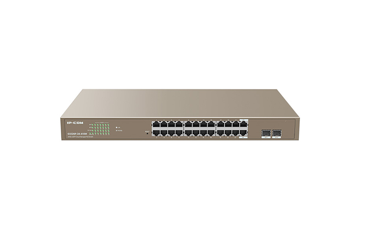 IP-COM Switch PoE 24 Puertos Gigabit+2SFP/ Administrado en la Nube