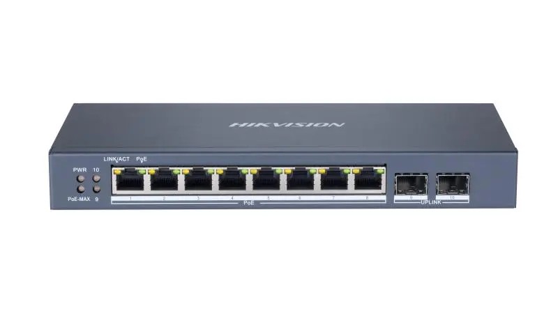 Hikvision Switch 8 Puertos PoE Gigabit