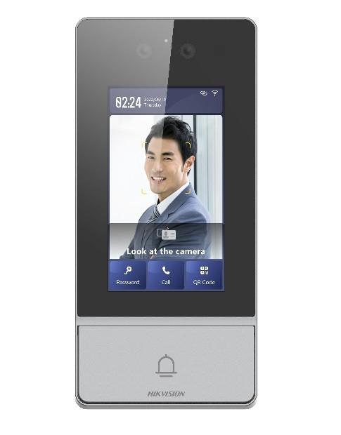 Hikvision Terminal de Reconocimiento Facial LCD 4.3 Pulgadas/ IP65
