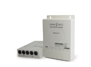 Power Supply Impermeable (exterior) 16 Puertos 12V-8ah (12v/8amp)