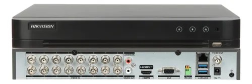 Hikvision DVR de 16 Canales Turbo HD + 8 Canales IP/ 5MP Lite-3K/ Audio Doble Via y Reconocimiento Facial