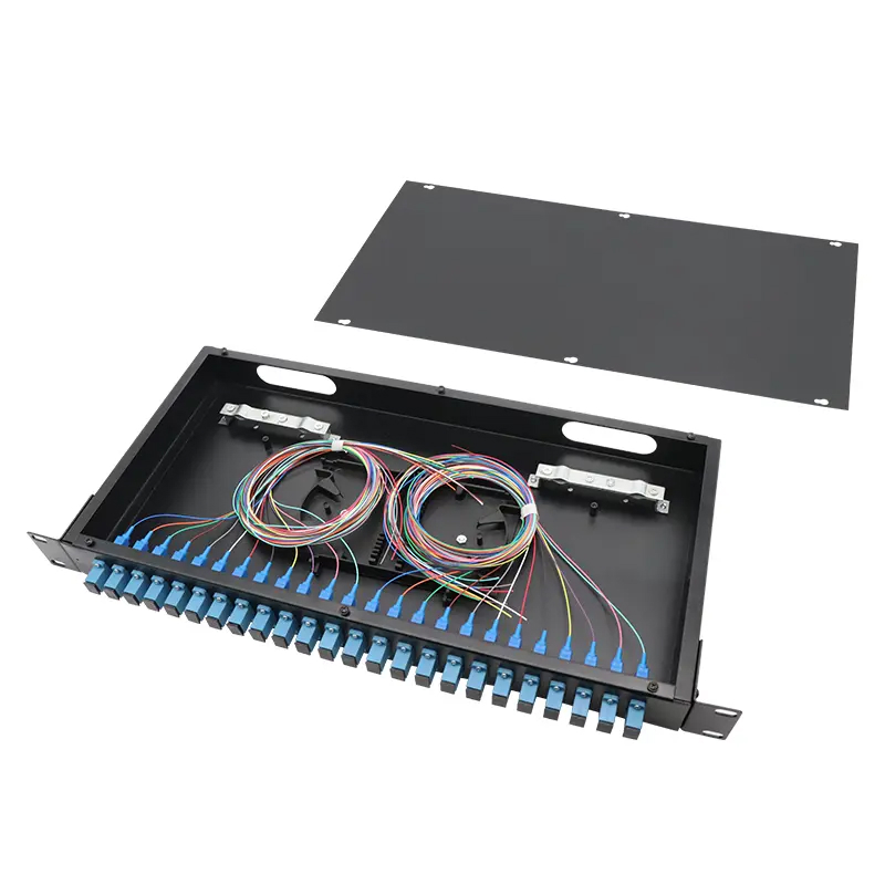 Getek Panel de Distribucion de Fibra FDP de 12 Puertos Duplex LC/UPC MM OM3 con Pigtail Incluido/ 23101-028-10