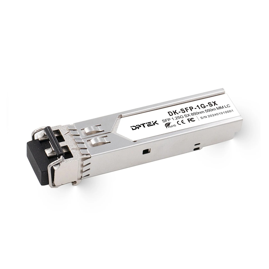 GETEK Transceiver o Modulo de Fibra Optica 1.25G SFP MM 850nm LC Duplex 550M/ 25103-029-2