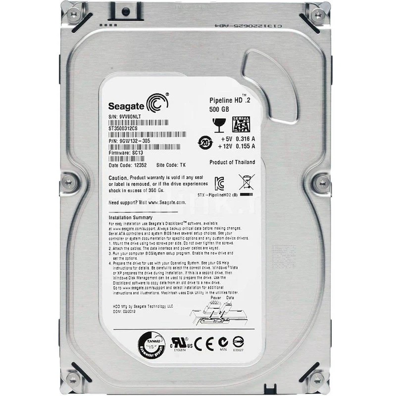 Baykus Disco Duro de 500GB/ 3.5/ Refurbished/ 1 Mes de Garantia
