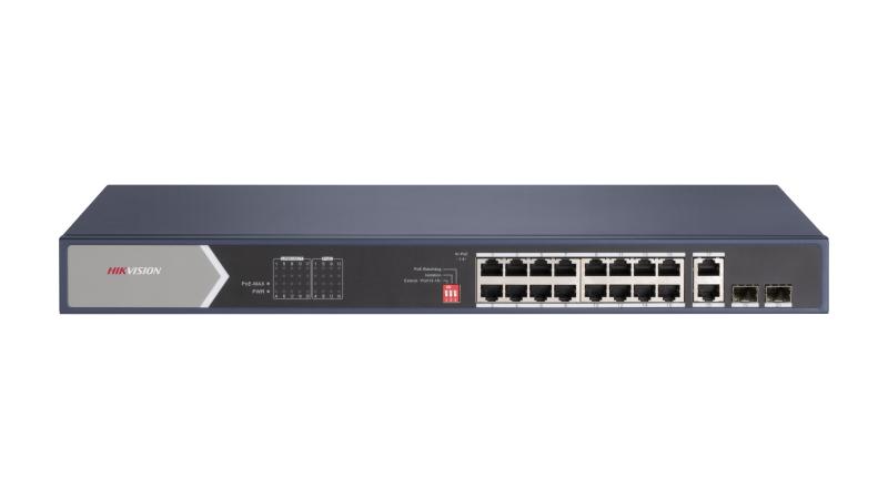 Hikvision Switch de 16 Puertos PoE Gigabit