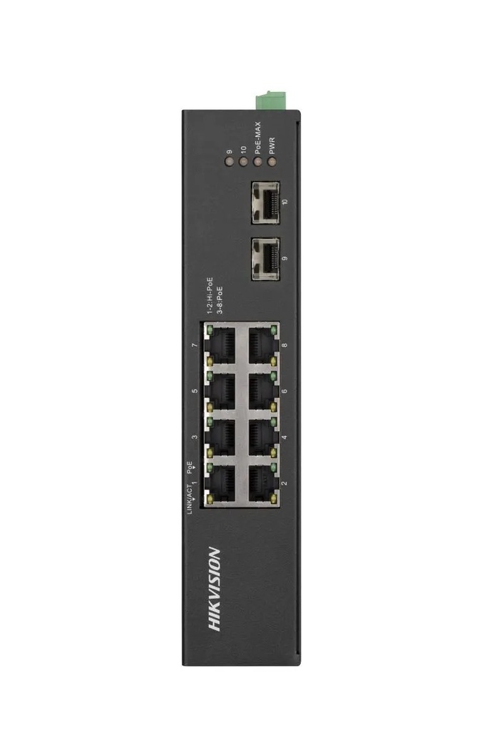 Hikvision Switch de 8 Puertos Gigabit PoE