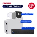 Kit Fonestar Multizona 3 Negro