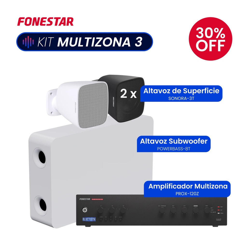 Kit Fonestar Multizona 3 Blanco