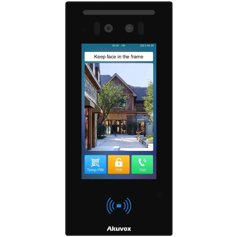 Akuvox Videoportero IP con Control de Acceso Facial/QR /NFC /PIN