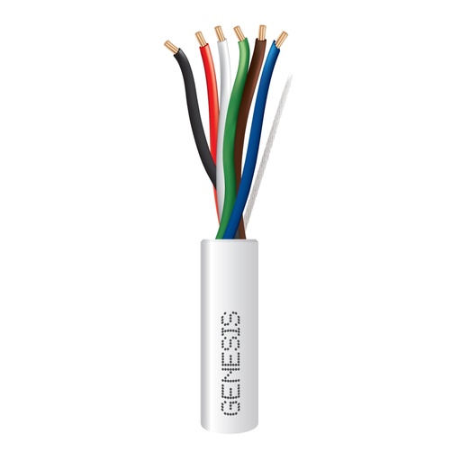[11071109 22/6 STR] Resideo Cable 22/6 Trenzado Controles de Acceso 1000 pies Gris