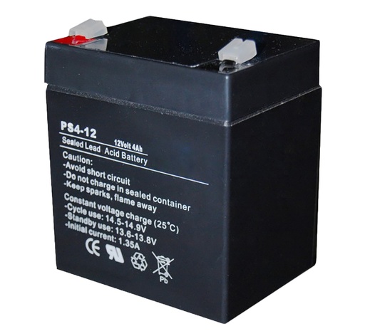 [B-12-4] Batería de 12V 4Ah para Sistemas de Alarma