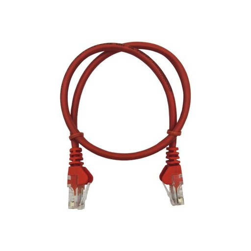 [CAA01-UC5E-0.5-C] Linkbasic Patch Cord UTP Cat.5 0.5mt Rojo