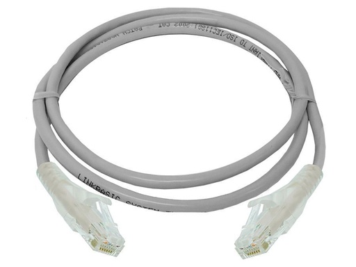 [CAA01-UC5E-0.5-F] Linkbasic Patch Cord UTP Cat.5 0.5mt Gris