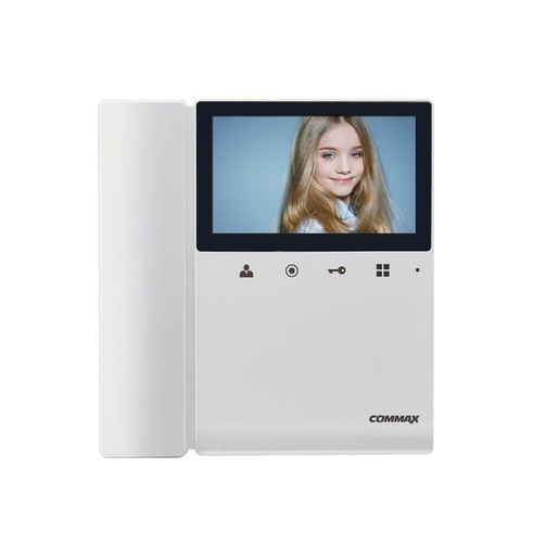 [CDV-43K2] Commax Fine View Monitor para Apartamento de 4.3" - Conexión con 2 Monitores Adicionales