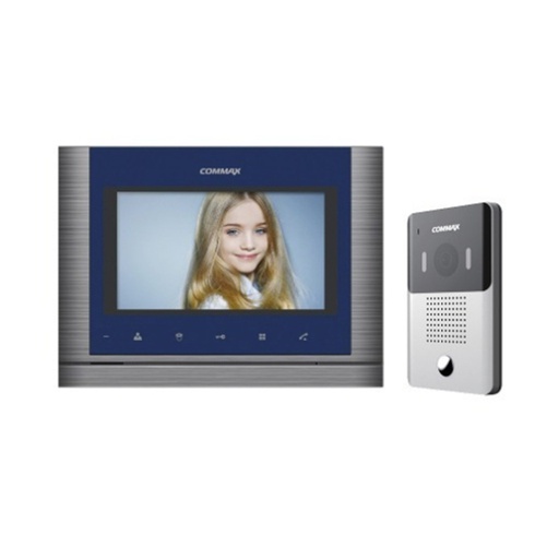 [CDV-70MF] Commax Fine View Monitor 7" Apartamento - Conexión 2 Intercoms + 2 Cámaras CCTV