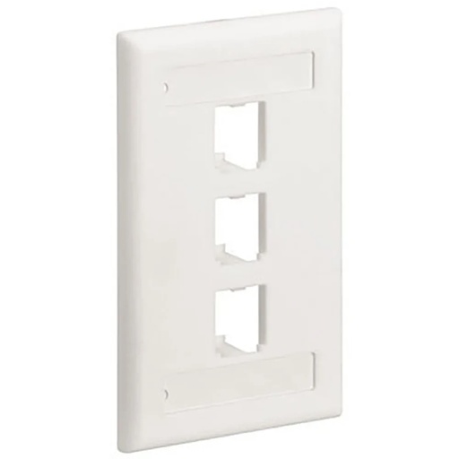 [CFPL3IWY] Panduit Pannet Faceplate 3P/ Blanco