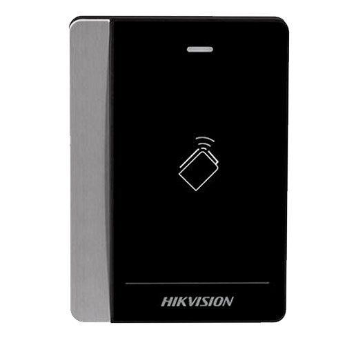 [DS-K1102EK] Hikvision Lectora Tarjeta EM/ Teclado Incorporado/ RS485 y Wiegand/ IP64/ Negro