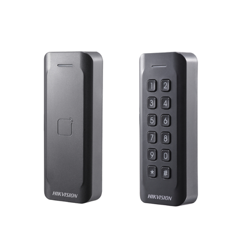 [DS-K1801EK] Hikvision Lectora Tarjeta EM/ Teclado Incorporado/ RS485 y Wiegand/ IP65/ Blanco