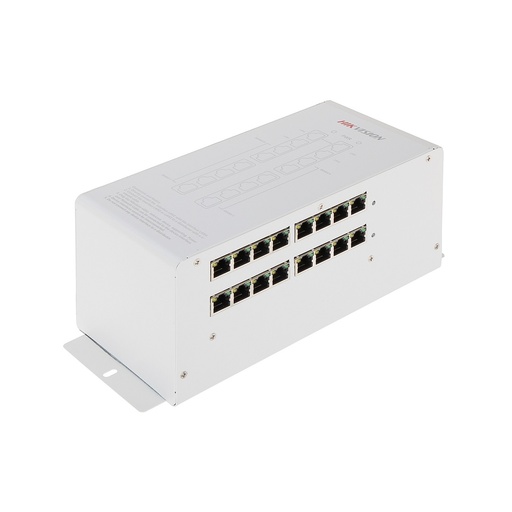 [DS-KAD612] Hikvision Hub PoE para 12 Dispositivos IP con Compatibilidad Frontal y Monitor