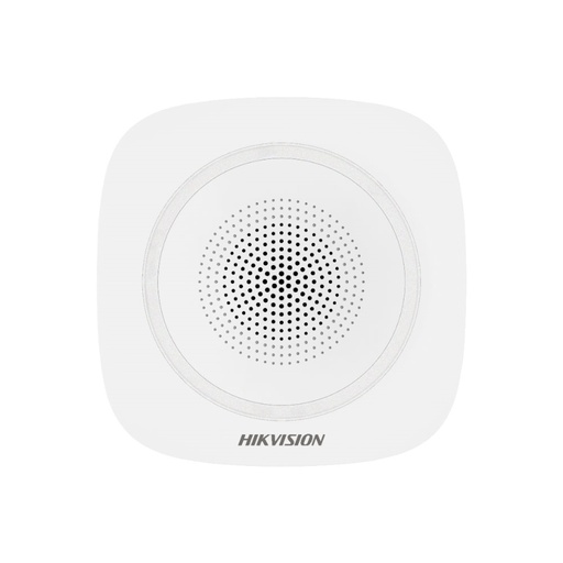 [DS-PS1-I-WB] Sirena Inalambrica Interior AX PRO/ 433MHz/ 90-110 dB/ App Remota