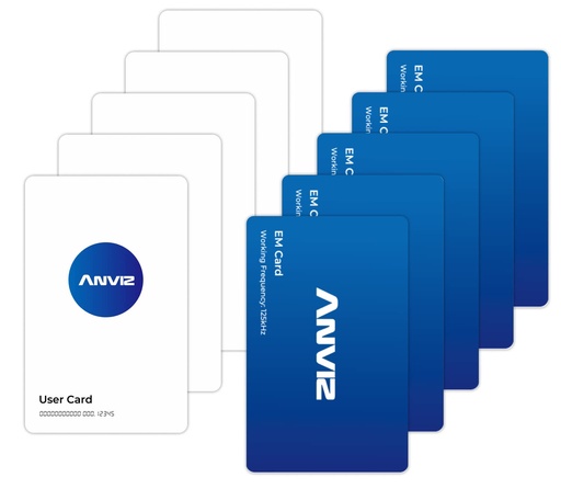 [EM ID CARD-ANVIZ] Anviz Tarjeta de Proximidad RFID / Accesorios / 125kHz / Formato PVC estándar