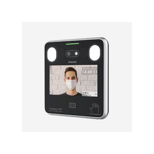 [FaceDeep3] Anviz Terminal de Reconocimiento Facial y Control de Acceso / Serie FaceDeep 3 / Doble cámara para validación de vida / TCP/IP, WiFi, RS485, Wiegand