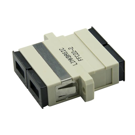 [FFC22-2] Linkbasic Adaptador para Fibra Óptica de Cerámica Multimodo Duplex SC-SC/ Gris