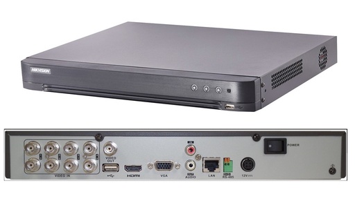 [iDS-7208HQHI-M1/S] Hikvision DVR 8Ch./Full 1080P/Acusense/1HDD 10TB