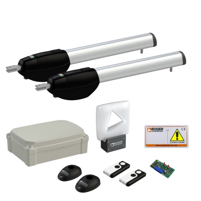 [KIT BE20/470 (dos brazos)] Kit de Batiente Brushless 4Mt. 115v Central de Mando: EDGE1