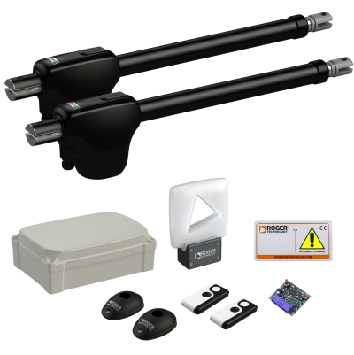 [KIT MONOS4/GO/115] Kit Batiente MONOS de 2 Hojas/ Brazo Telescopico de 4mt/ Uso Intensivo