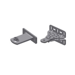 [KT206/R] Kit de soporte trasero corto ajustable por tornillo y soporte delantero corto soldado por tornillo para serie BE20/200