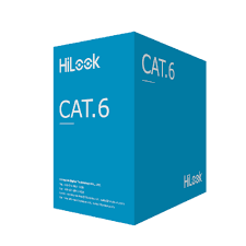[NC-6AU-W] Hilook Cable CCA Cat.6 1000 pies Gris 24 AWG