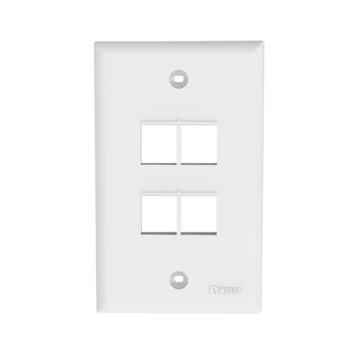 [NK4FIWY] Panduit Netkey Faceplate 4 Puertos