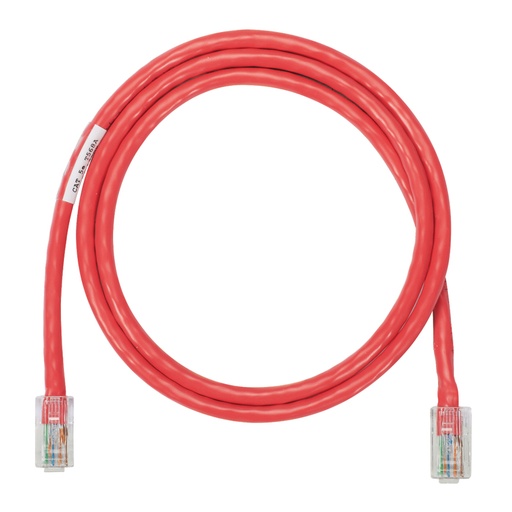 [NK6PC3RDY] Panduit Netkey Patch Cord UTP Cat.6/3 Pie Rojo